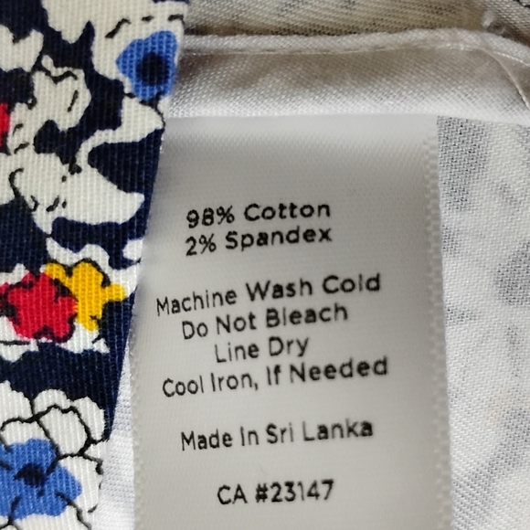 Talbots Floral Blazer Cotton Stretch 2-Button Size 6 Preppy Cottagecore - Picture 8 of 8